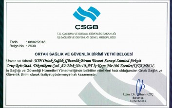 OSGB YETKİ BELGESİ